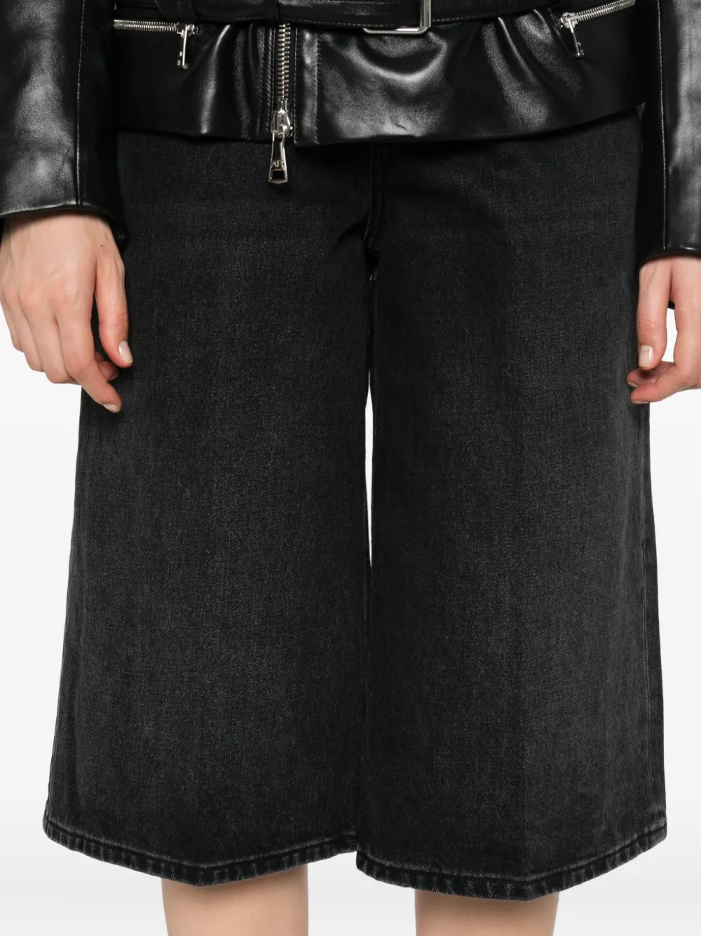Haikure Belle denim shorts Zwart