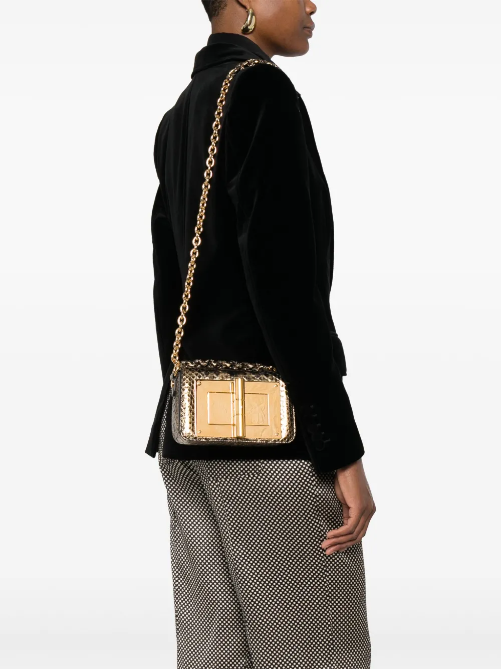 TOM FORD Natalia kleine schoudertas - Goud