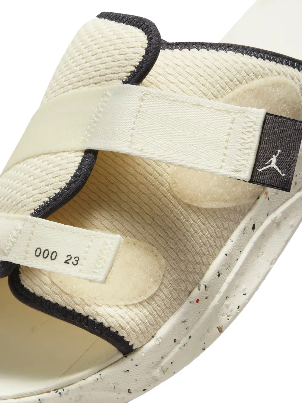 Jordan Crater double-strap slides Wit