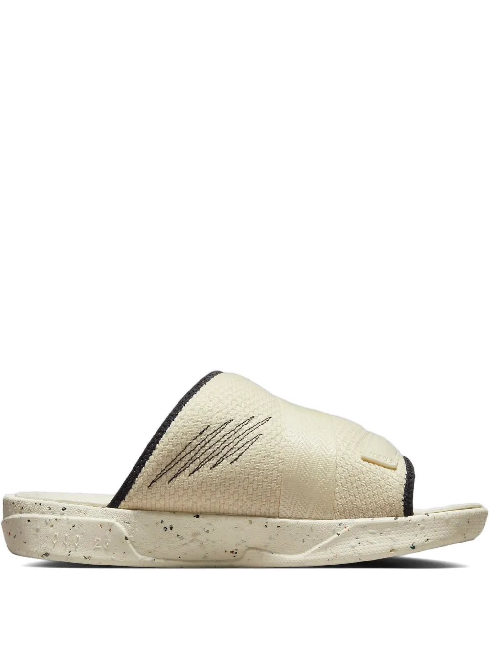 Jordan Crater double-strap slides White