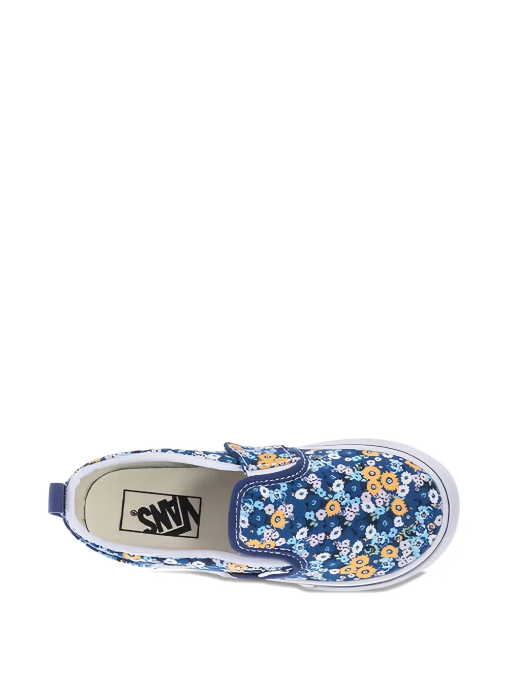 Vans floral-print slip-on sneakers Blue