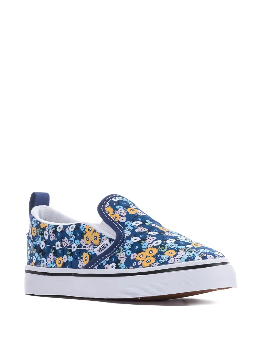 Vans floral-print slip-on sneakers Blue
