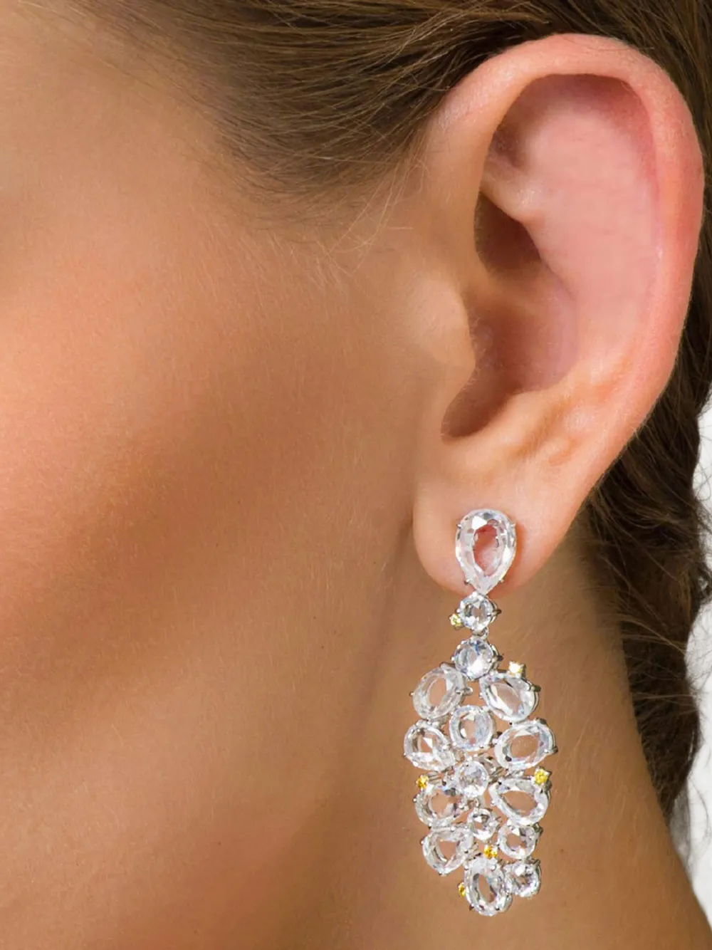 Juwelina Paris Sorrelli Rose earrings - Zilver