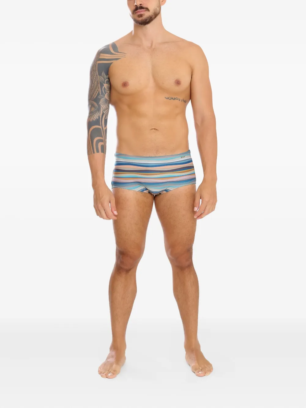 Amir Slama striped swim trunks | Swimming Trunks | Image 2
