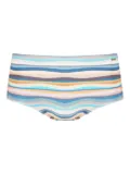 Amir Slama striped swim trunks - Blue