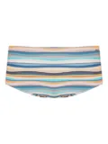 Amir Slama wave-print swim briefs - Blue