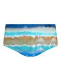 Amir Slama tie-dye swim trunks - Blue