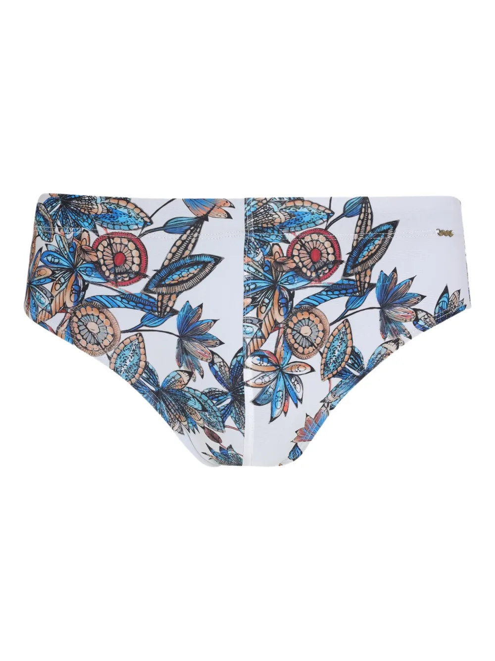 Amir Slama floral-print swim briefs | White | Image 1
