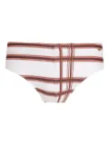 Amir Slama plaid-print swim briefs - White