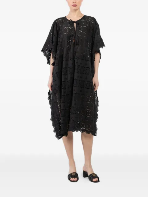 Natalie Martin tie-fastening cotton dress
