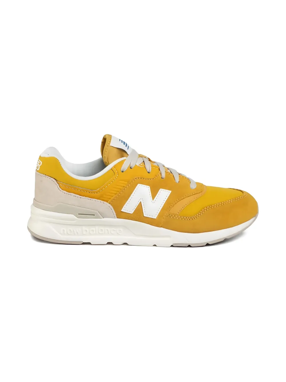 New Balance Kids 997 suede trainers - Geel