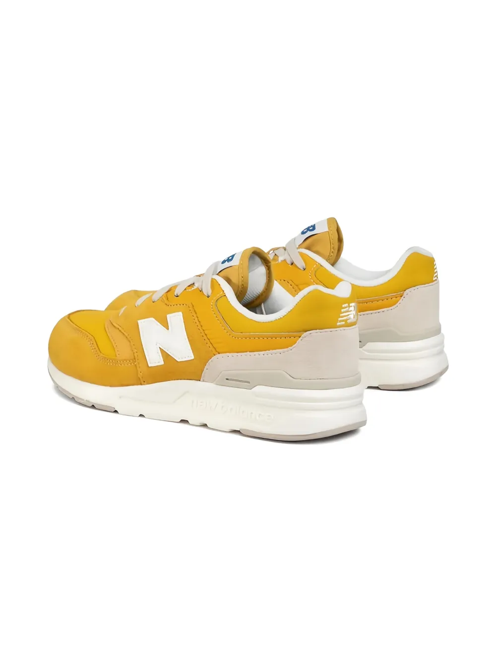New Balance Kids 997 suede trainers Yellow
