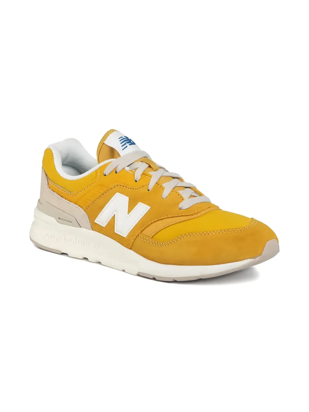 New Balance Kids 997 suede trainers Yellow