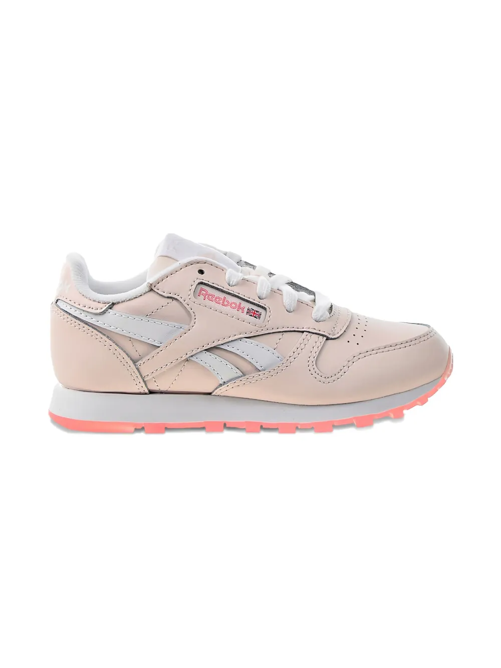 Reebok Kids Classic Leather PS "Pink White Panton" sneakers