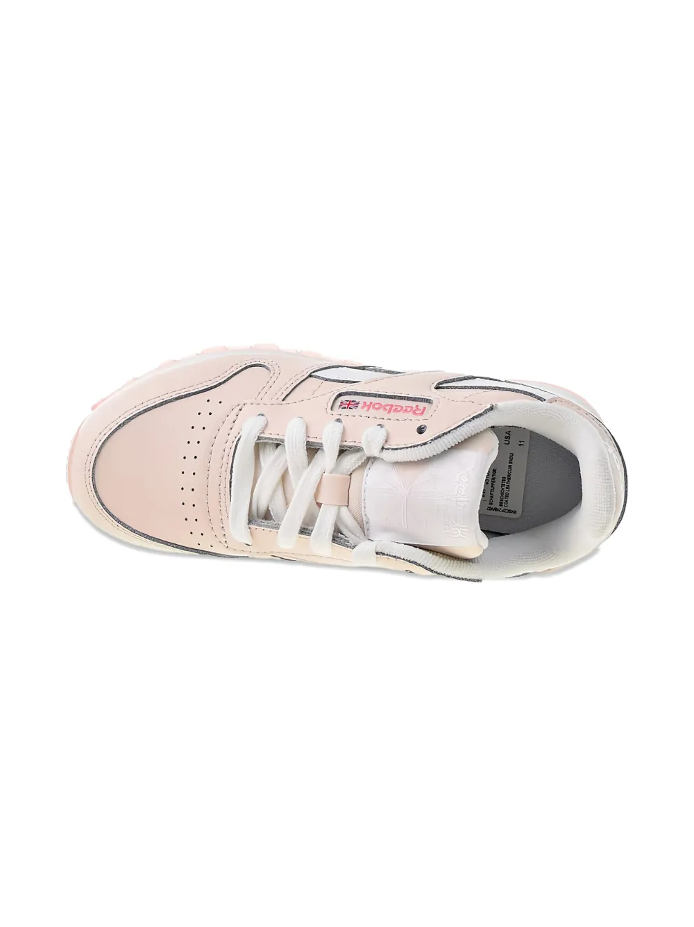 Reebok Kids Classic Leather PS "Pink White Panton" sneakers