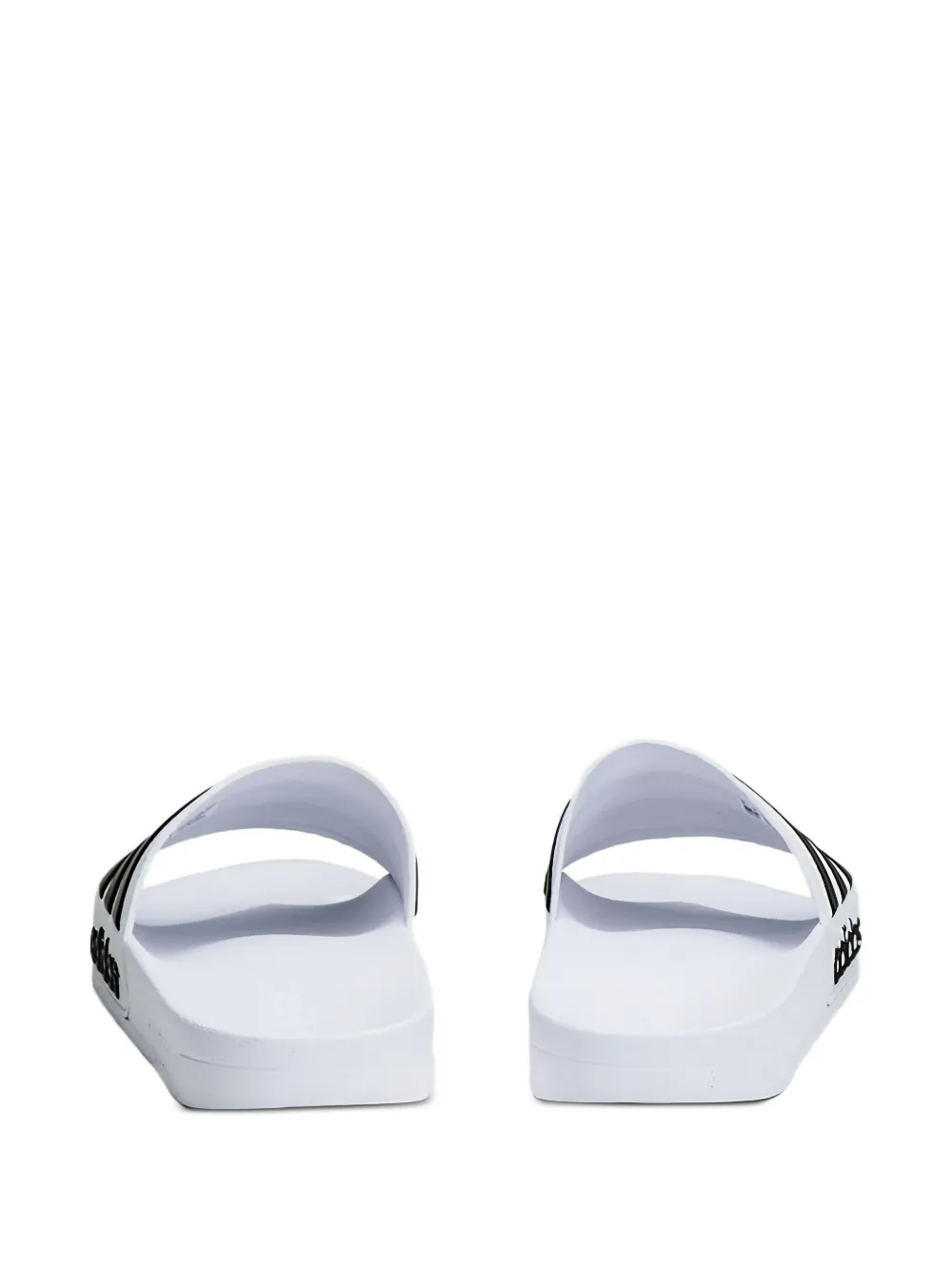 Adidas Originals Three-stripe Slide Sandals In White