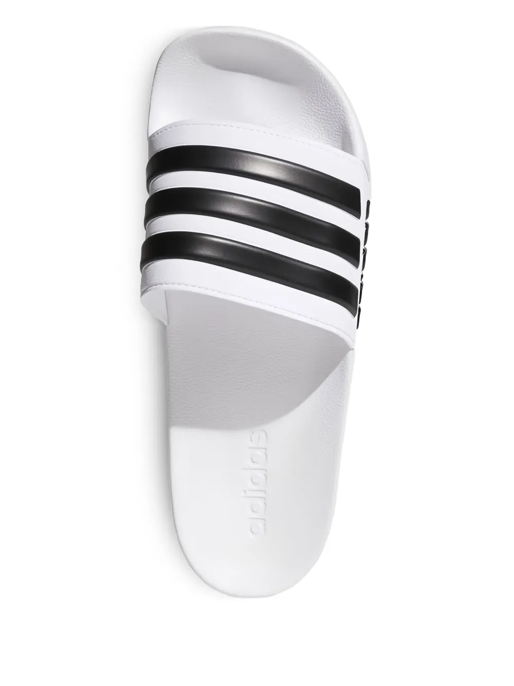 Adidas Originals Three-stripe Slide Sandals In White