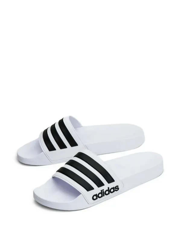 Adidas three-stripe Slide Sandals | White | FARFETCH display picture 1