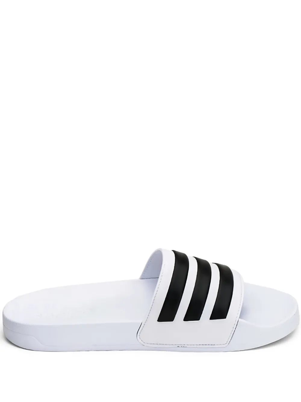 Adidas three-stripe slide sandals White