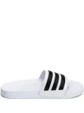 adidas three-stripe slide sandals - White