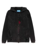 Stain Shade zip-up sweatshirt - Pink