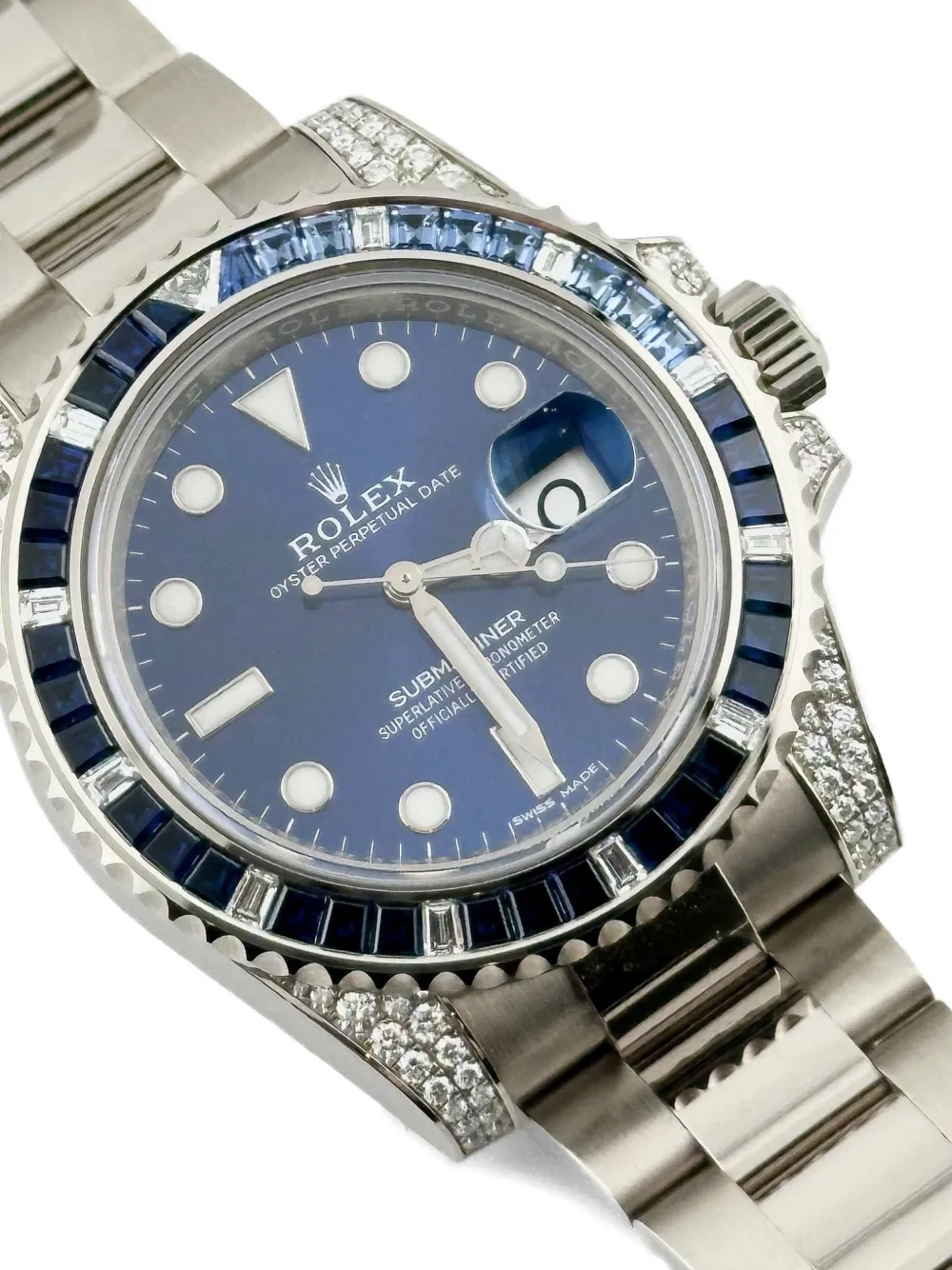 Pre-owned Rolex 2022 Oyster Perpetual Submariner 40mm In Blue