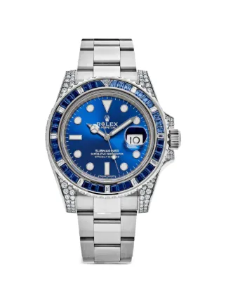 OYSTER PERPETUAL SUBMARINER公式 ロレックス Rolex 2022 Oyster Perpetual Submariner 40mm Watch | Blue | FARFETCH