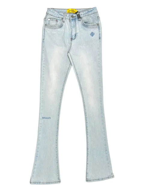 GUAPI small-detail slim-fit jeans