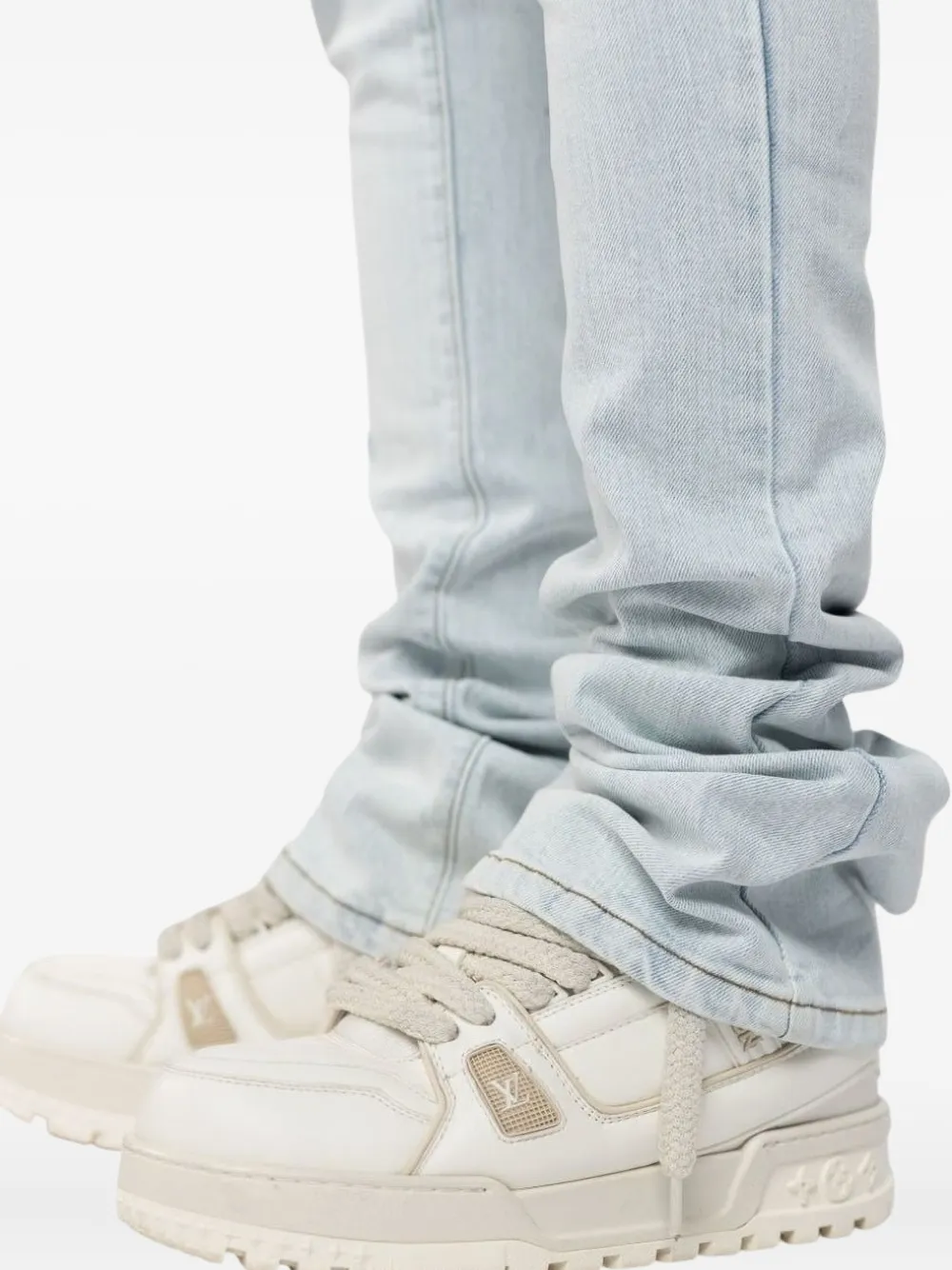 GUAPI small-detail slim-fit jeans Blauw