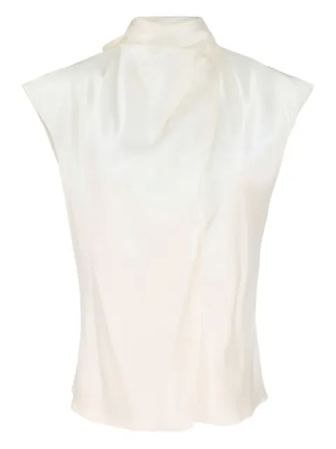 Veronica Beard satin wrap blouse