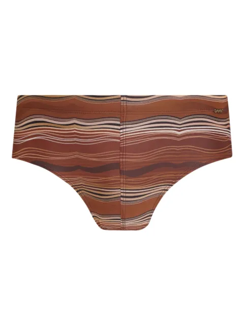 Amir Slama striped swim trunks
