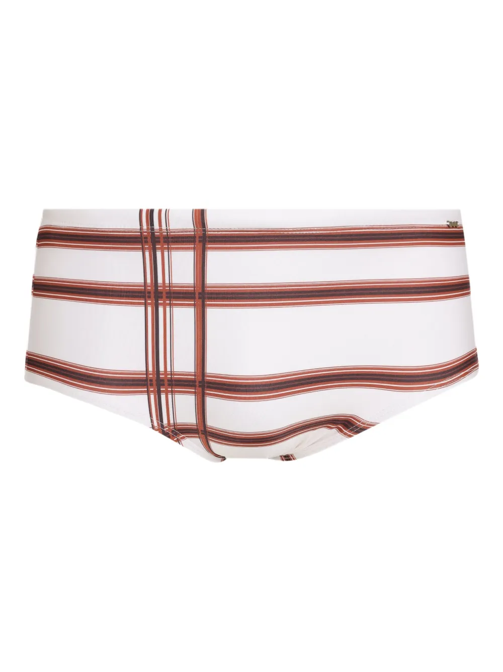 Amir Slama traje de baño con motivo de cuadros | blanco | Image 1