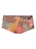 Amir Slama floral-print swim briefs - Brown