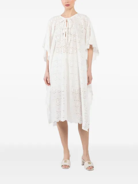 Natalie Martin eyelet-embroidered midi dress