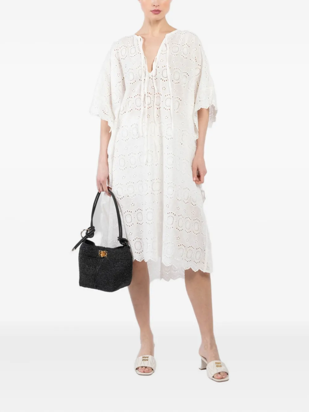 Natalie Martin eyelet-embroidered midi dress | Day Dresses | Image 2