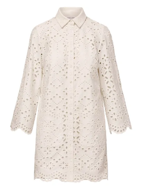 Veronica Beard broderie-anglaise button-up dress