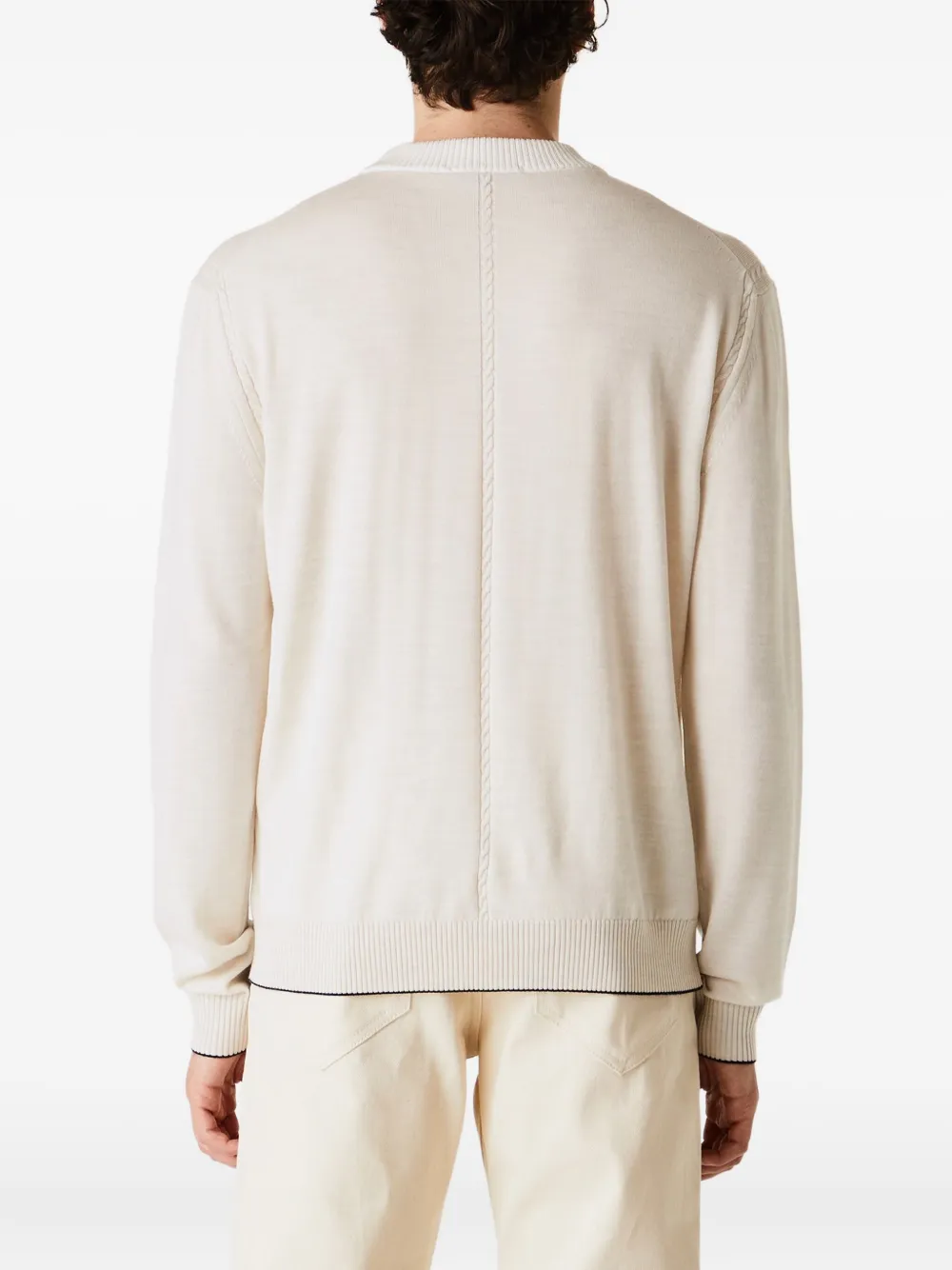 Jacquemus Sweater met geborduurd logo Beige