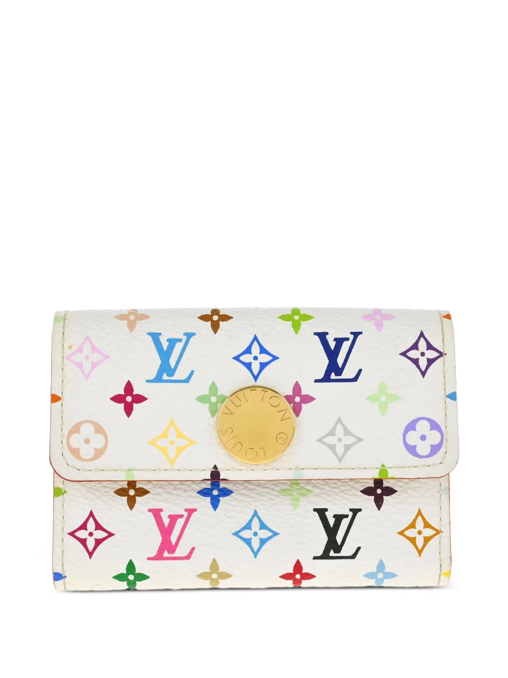 Louis Vuitton Pre-Owned monedero 2006 en colaboración conTakashi Murakami | blanco | Image 1