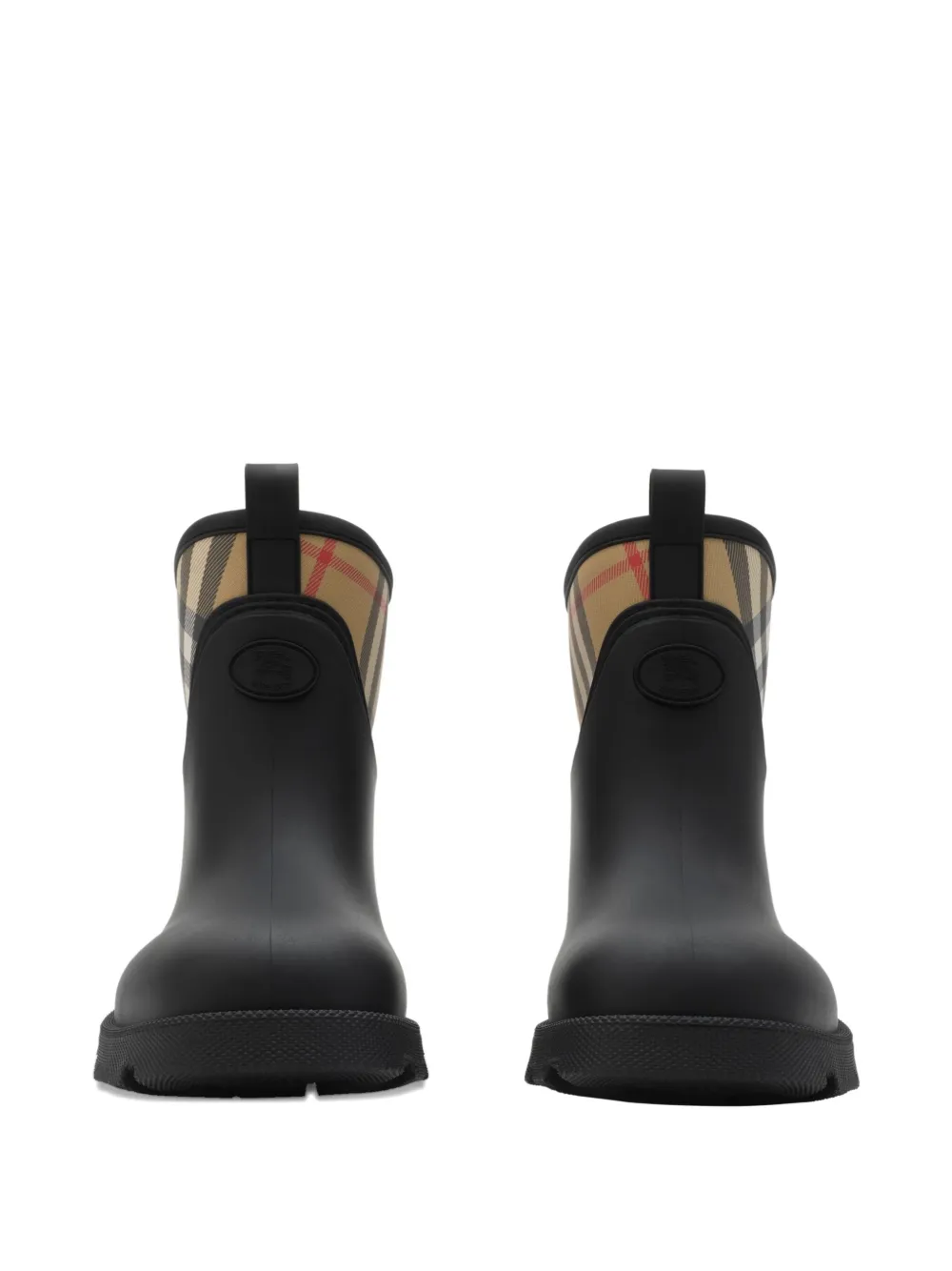 Burberry Vintage Check-detailed rain boots Black