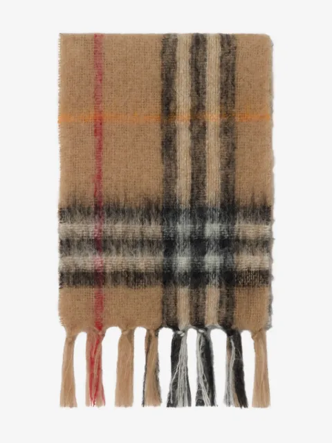 Burberry checked mohair scarf