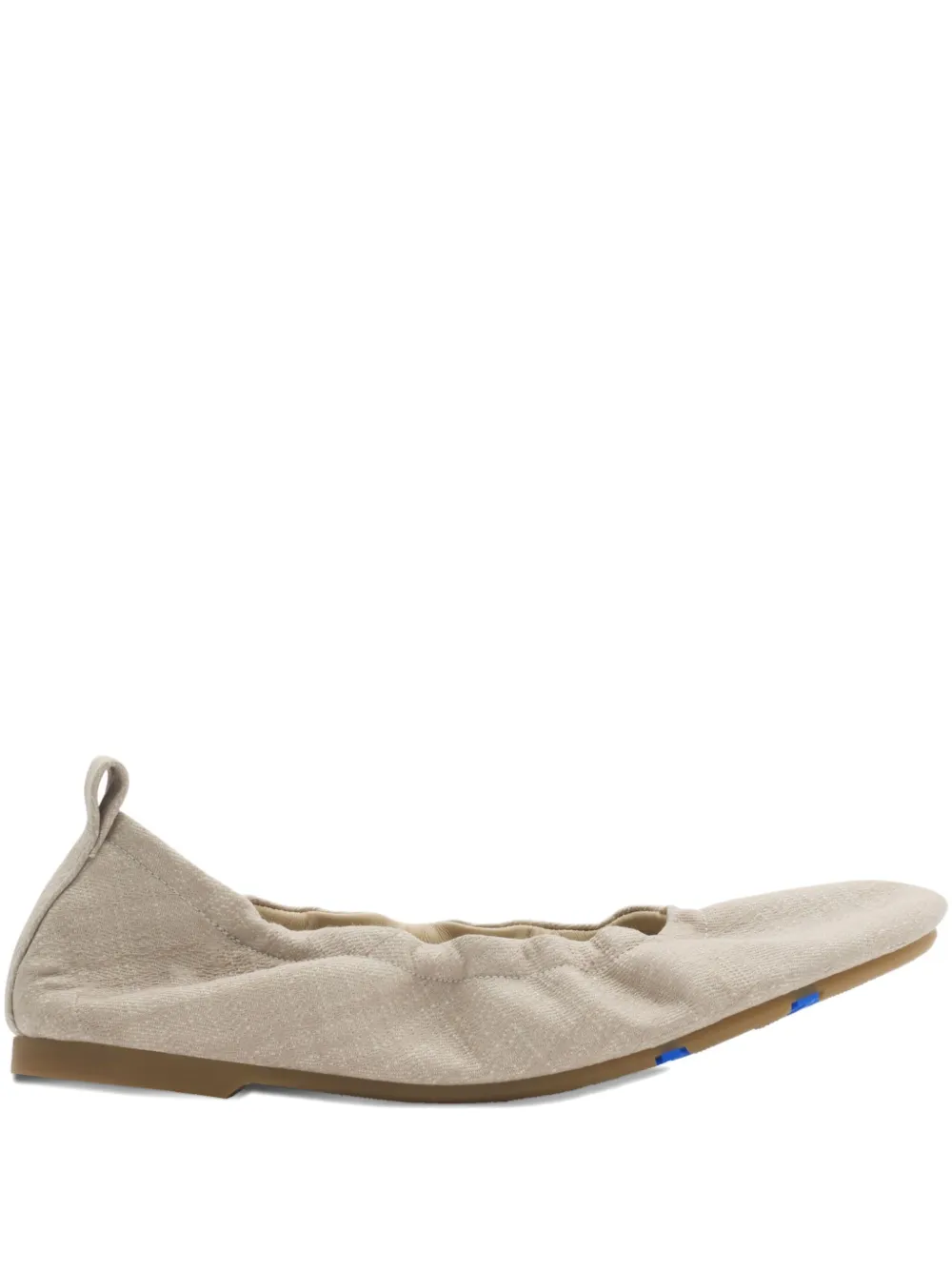 Burberry checked ballet flats Neutrals