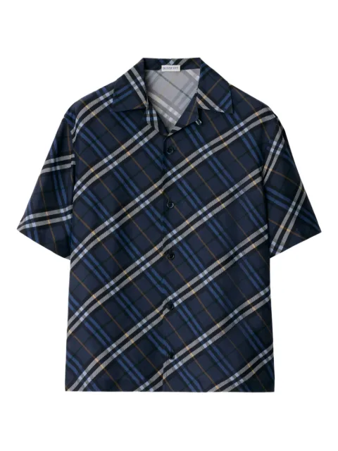 Burberry checked silk shirt