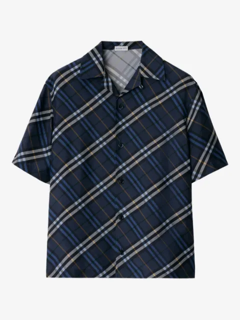 Burberry camisa con cuadros estampados