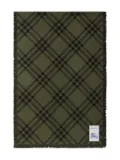Burberry checked scarf - Green