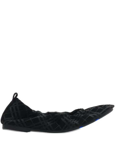 Burberry suede ballerina shoes