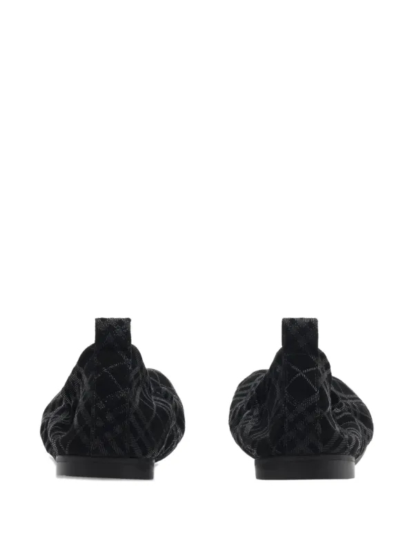 Burberry Suede Ballerina Shoes Black FARFETCH TR