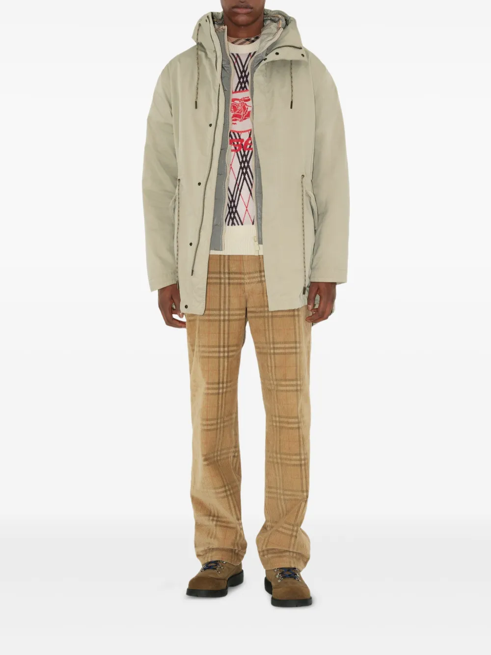 Burberry Gelaagde parka Beige