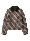 Burberry Check quilted jacket - Brown