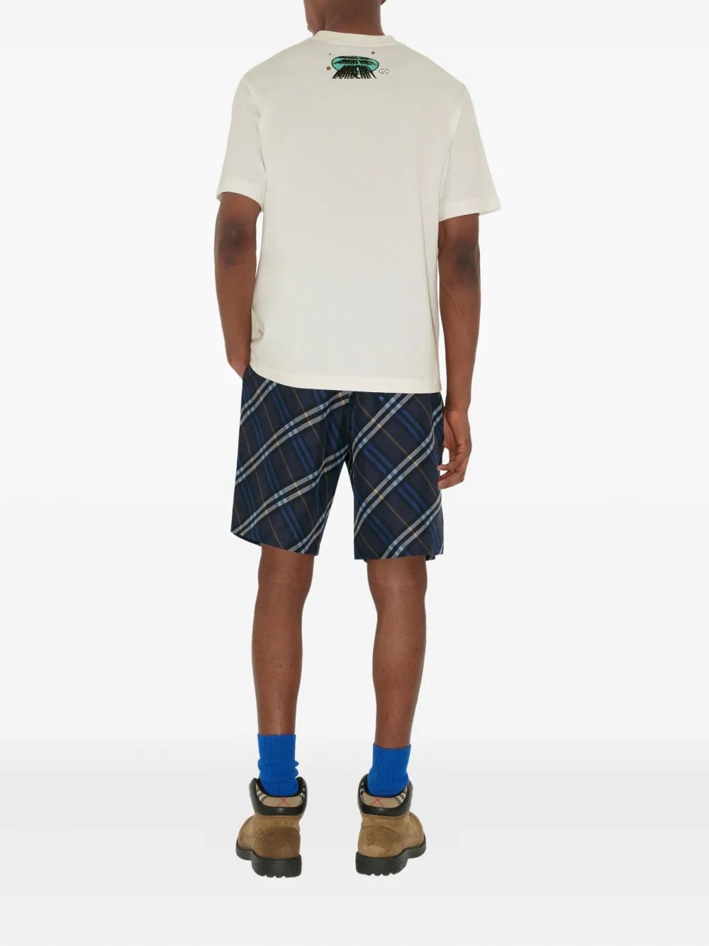 Burberry Popeline shorts Blauw