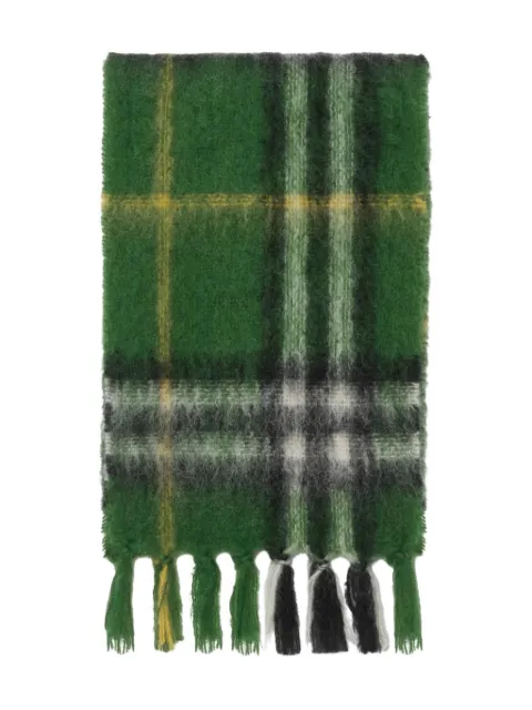 Burberry checked mohair scarf